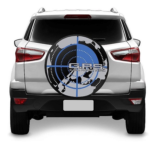 Capa Estepe Crossfox Ecosport Aircross Doblo Spin C/ Cadeado Gps Azul