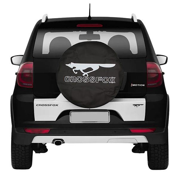 Capa De Estepe Pneu Crossfox Com Cadeado Raposa