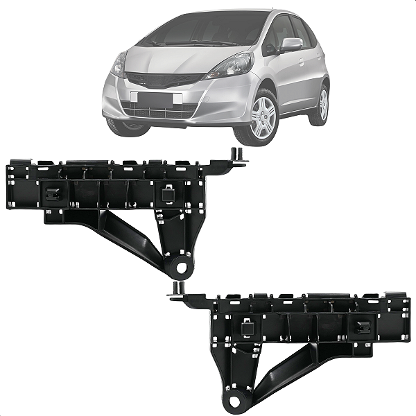 Kit Guia Parachoque Dianteiro Honda Fit 2013 2014