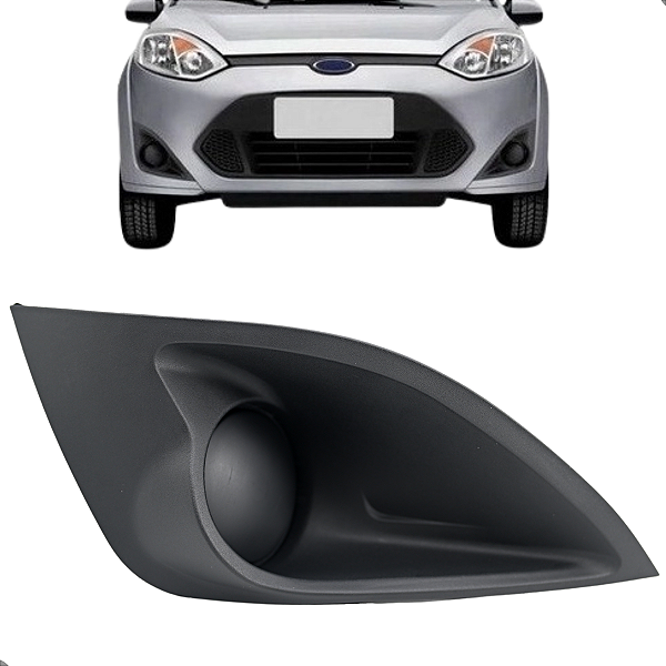 Grade Moldura Farol Milha Fiesta Rocam 2011 2012 2013 2014 S/furo