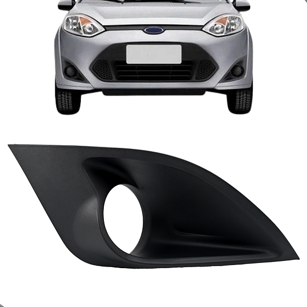 Grade Moldura Farol Milha Fiesta Rocam 2011 12 2013 2014 C/furo