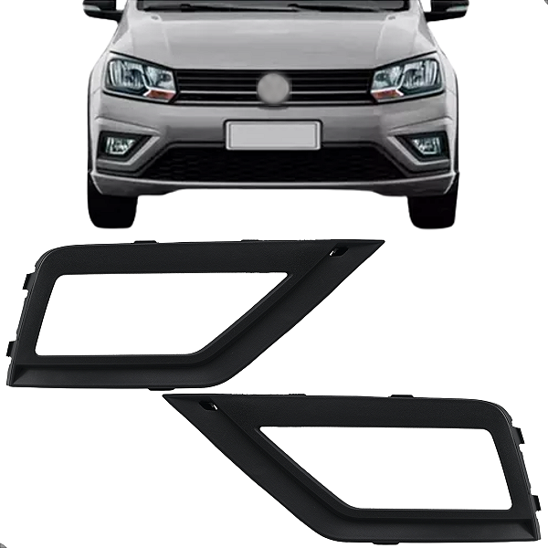 Par Moldura Farol Milha Gol Voyage G8 2017 2018 19 20 21 2022 Saveiro G7 C/Furo