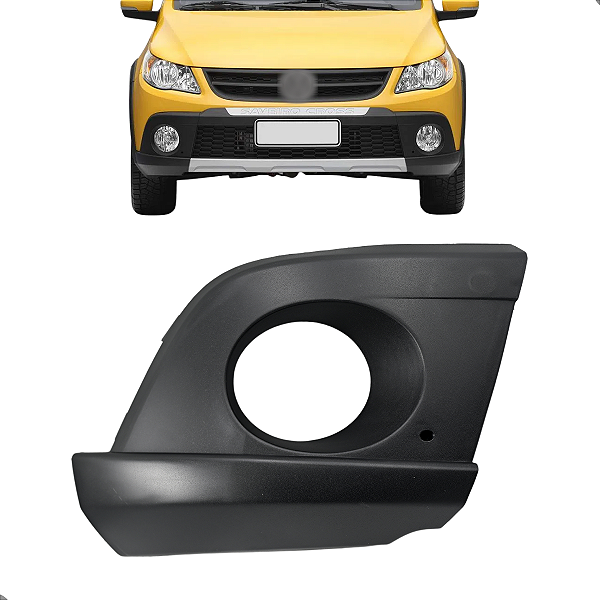 Moldura Farol Milha Saveiro Cross G5 2009 2010 11 2012 2013 C/Furo