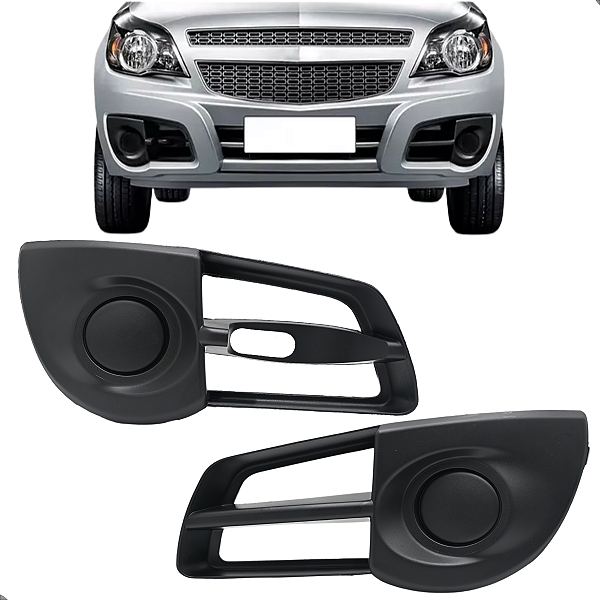 Par Grade Moldura Farol Milha Montana 2011 12 13 14 15 A 2019 Sem Furo