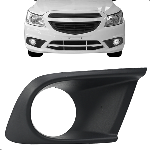 Grade Moldura Farol Milha Onix Prisma 2013 2014 2015 2016 C/Furo