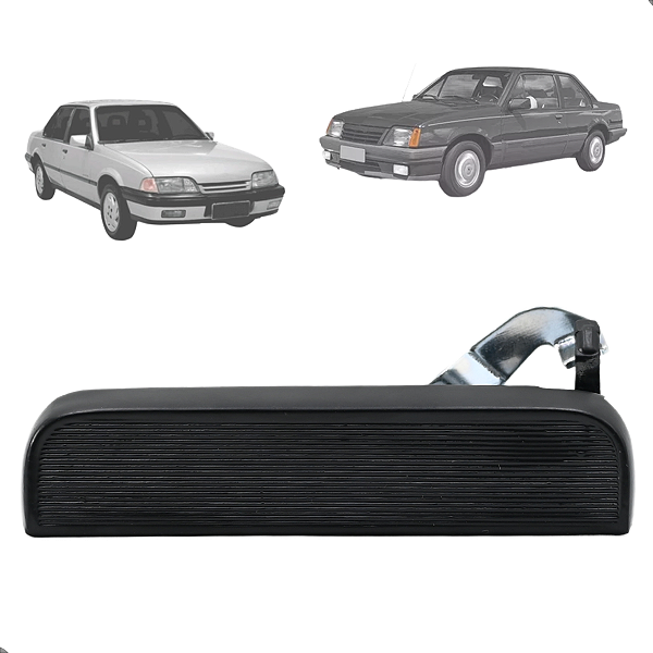 Maçaneta Gatilho Puxador Externo Marajo Chevy 500 Chevette Monza Preto