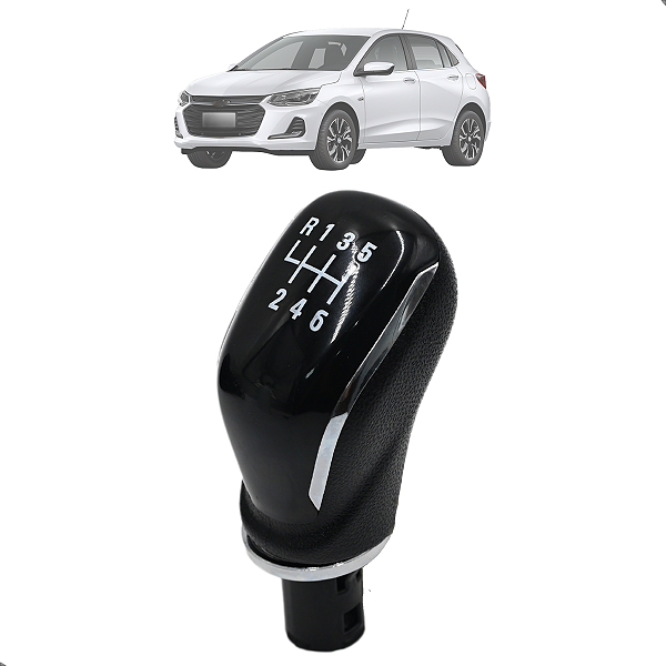 Bola De Câmbio Onix Plus Novo Onix 2020 2021 2022 2023 6M Aro Cromado