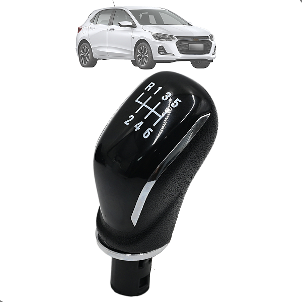 Bola De Câmbio Onix Plus Novo Onix 2020 2021 2022 2023 6M Aro Cromado