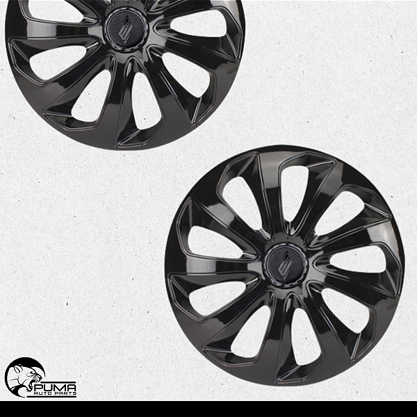 Calota Velox Aro 13 Black Preto Universal