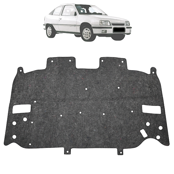 Manta Forro Capô Acústica + Presilha Kadett Gs Gsi 1990 Até 1996