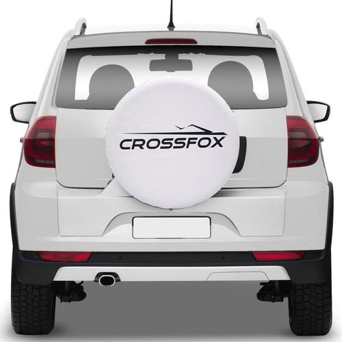 Capa Estepe Crossfox Branca Aro 13 A 16 Com Cadeado E Cabo De Aço