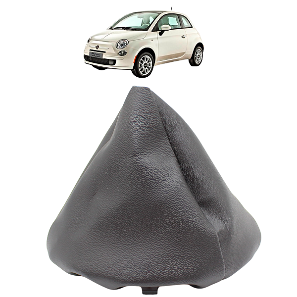 Coifa Alavanca Cambio Fiat 500 2010 2011 2012 2013 2014 2015 2016 2017 Preto