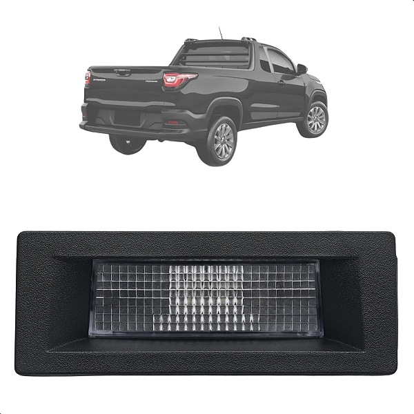 Luz Placa Fiat Strada 2020 2021 2022 2023 LED