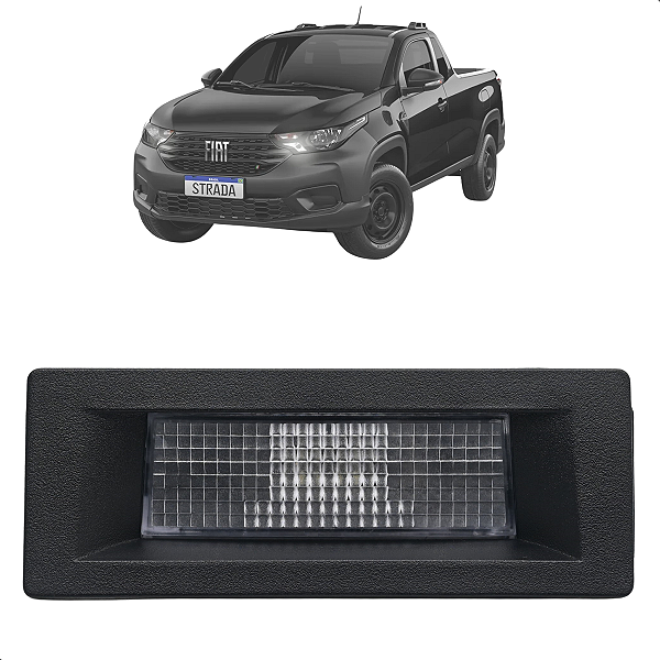 Luz Placa Fiat Strada 2020 2021 2022 2023 LED
