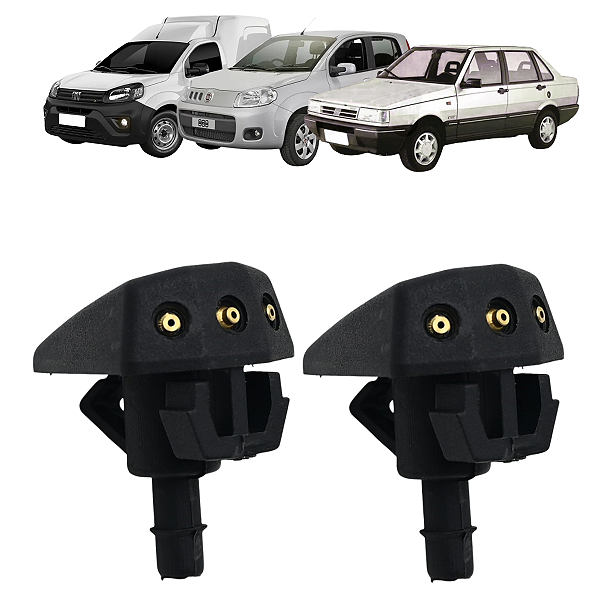 Par Esguicho Brucutu Parabrisa Fiat Uno Prêmio Elba Fiorino Uno Mille