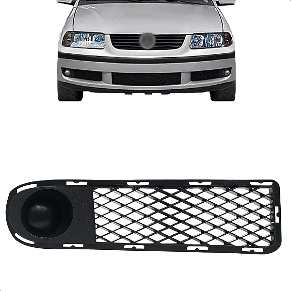 Moldura Grade Farol Milha Gol G3 1999 2000 2001 2002 Sem Furo