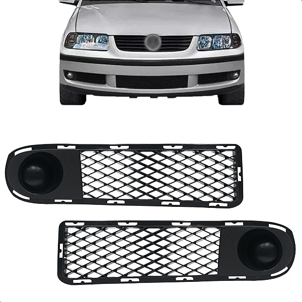 Par Moldura Farol De Milha Gol G3 1999 2000 2001 2002 Sem Furo