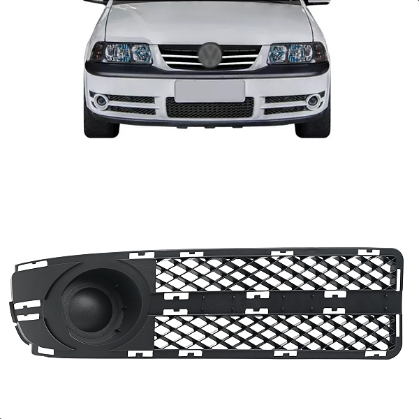 Moldura Grade Farol Milha Sem Furo Gol G3 2003 2004 2005 Preta