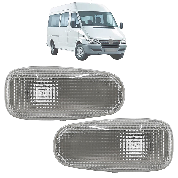 2 Lanterna Pisca Lateral Cristal Sprinter 2004 2005 2006 2007 2008 2009 2010 2011 2012