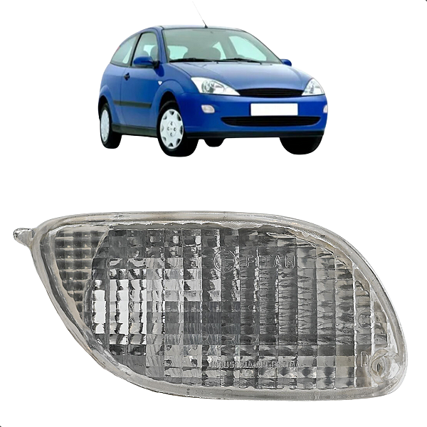 Pisca Seta Dianteira Parachoque Focus 1999 2000 2001 2002 Cristal