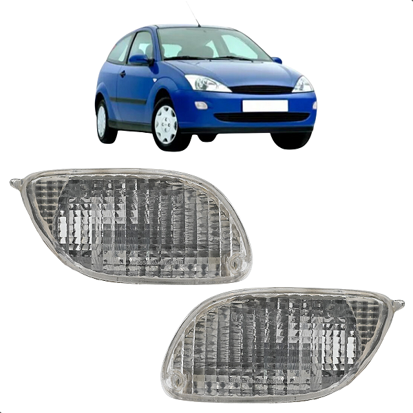 Par Pisca Seta Dianteira Parachoque Focus 1999 2000 2001 2002 Cristal