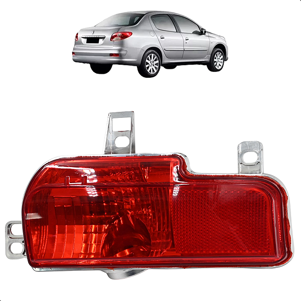 Lanterna Traseira Anti Neblina Peugeot 207 2008 2009 2010 2011 2012 2013 2014 2015