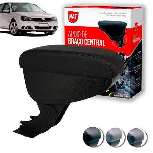 Apoio Descanso De Braço Encosto Vw Golf 1999 2000 2001 2002 2003 2004 2005 Até 2013 Em Couro