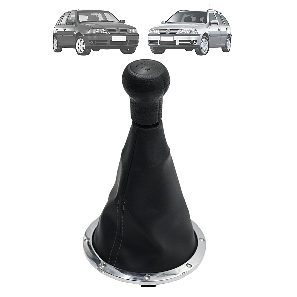 Bola Manopla Câmbio Coifa Aro Cromado Gol Saveiro Parati G3 1999 a 2005