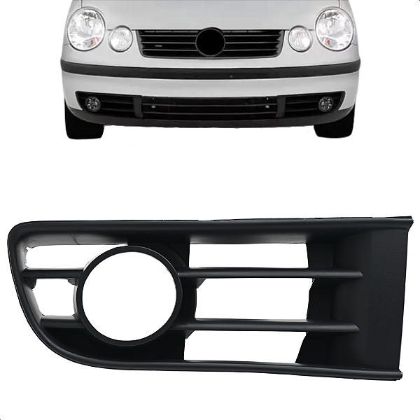 Grade Moldura Farol De Milha Polo 2003 2004 2005 2006 C/furo