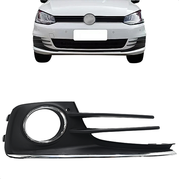 Grade Moldura Farol Milha Fox Spacefox 2015 2016 17 18 19 2020 2021 2022 Aro Cromado