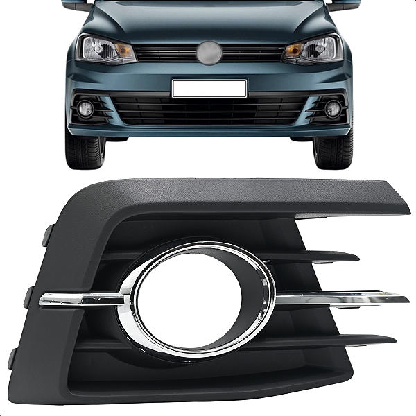 Tela Grade Milha Voyage Gol G7 2016 2017 Com Furo Aro Cromado