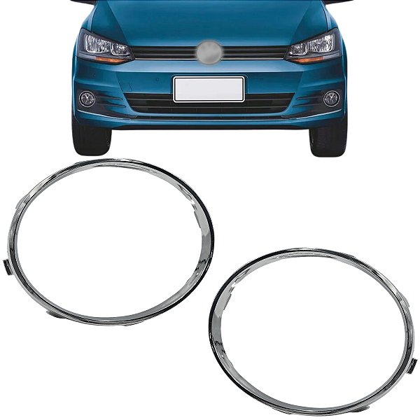 Par Aro Da Moldura Cromado Fox 2015 2016 2017 2018 2019 2020 2021