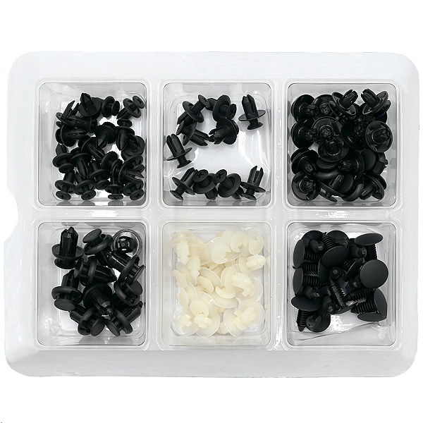 Kit 100 Presilha Grampo Parabarro Parachoque Universal Carro