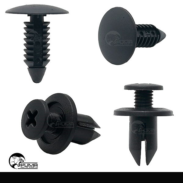 Kit 150 Presilha Grampo Parabarro Parachoque Universal Carro