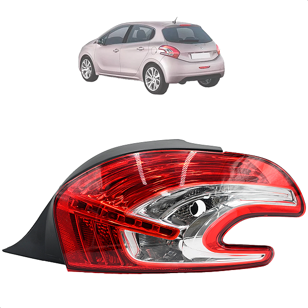 Lanterna Traseira Peugeot 208 2013 2014 2015 2016 2017 2018