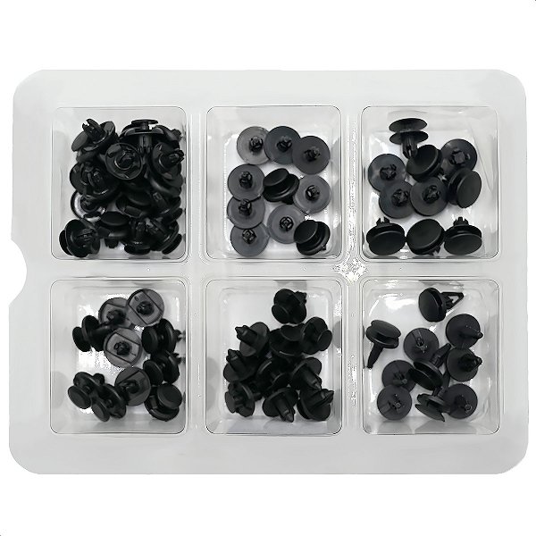 Kit 70 Presilhas Grampos Parabarro Variados Universal Carro