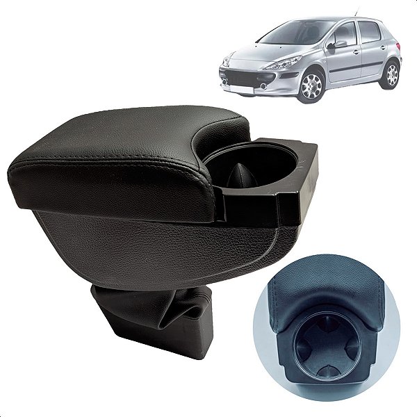 Encosto Descanso De Braço Apoio Peugeot 307 2002 Até 2012 Porta Copos