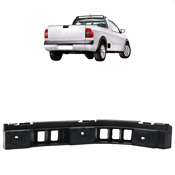 Guia Parachoque Traseiro Saveiro G5 G6 G7 2009 10 11 12 13 14 15 A 2018