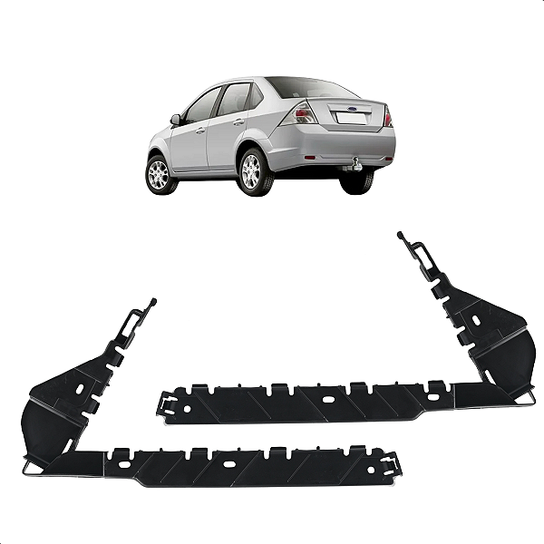 Kit Guia Parachoque Traseiro Fiesta Sedan 2004 05 06 07 08 2009 2010