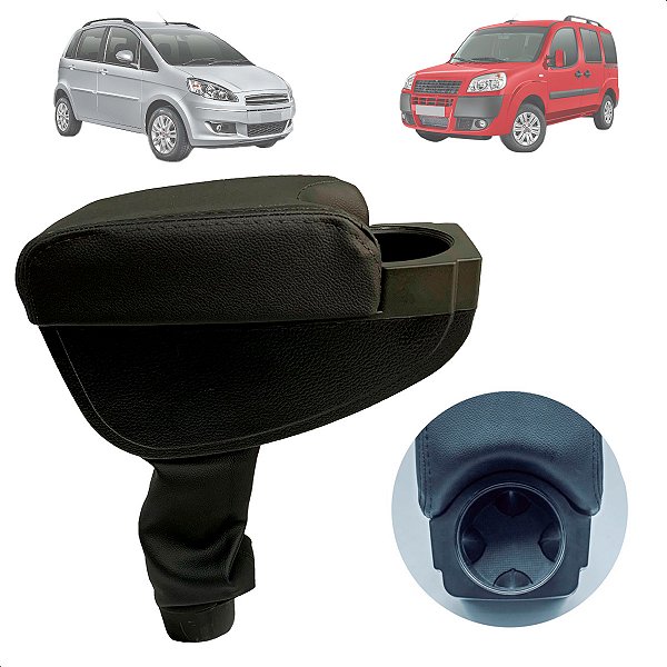 Suporte De Braço Porta Copos  Doblo 2002 Até 2021 e Idea 2006 Até 2016 Porta Copos