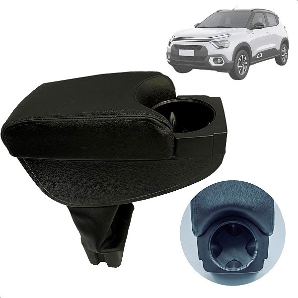 Encosto Descanso De Braço Apoio Citroen C3 2023 2024 Porta Copos