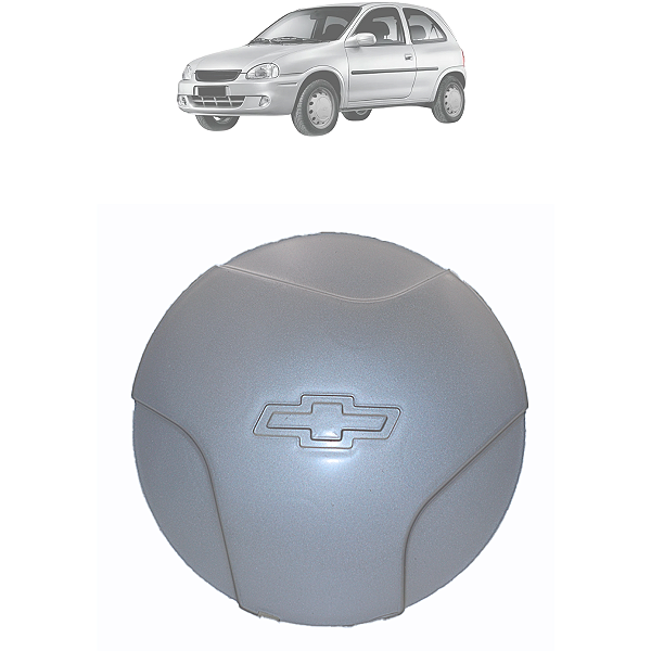 Calota Central Miolo Da Roda Prata Corsa Wind Aro 13