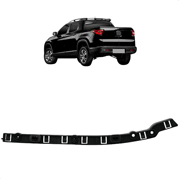 Suporte Guia Parachoque Toro 2016 2017 2018 2019 2020 2021 Traseiro