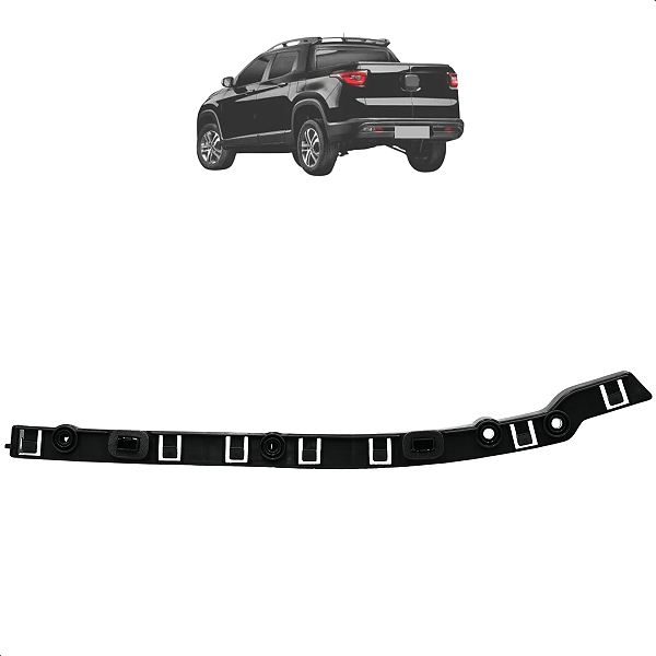 Suporte Guia Parachoque Toro 2016 2017 2018 2019 2020 2021 Traseiro