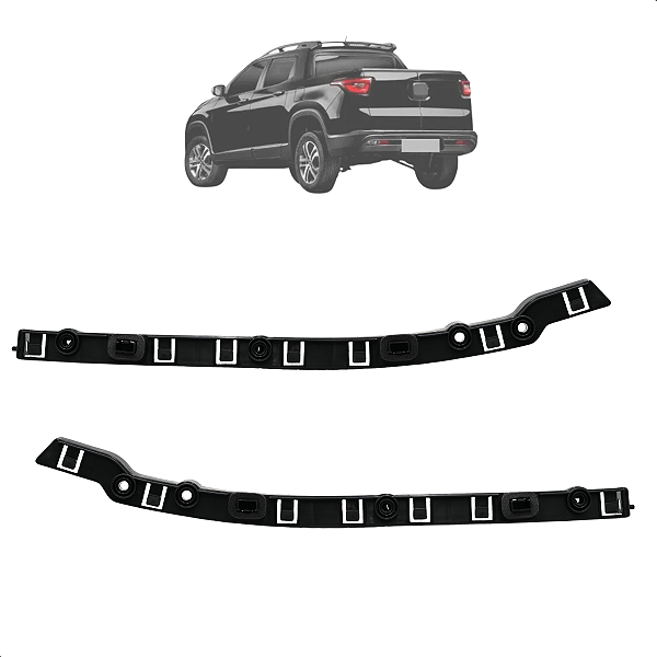 Par Suporte Guia Parachoque Toro 2016 2017 2018 2019 2020 2021 Traseiro