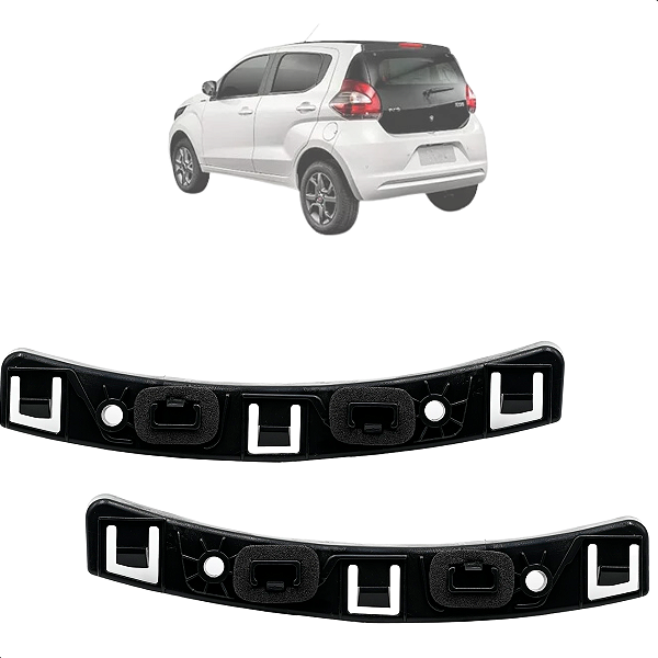 Par Suporte Guia Parachoque Traseiro Mobi 2017 2018 2019 2020 2021 2022 2023