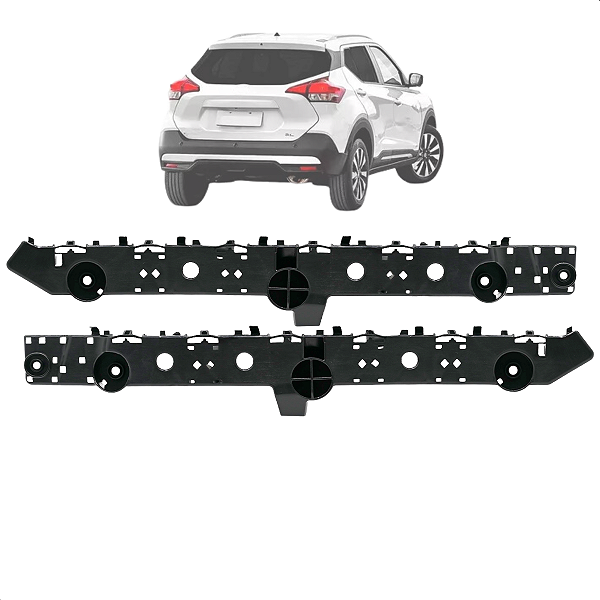 Par Guia Parachoque Traseiro Kicks 2016 2017 2018 2019 2020 2021