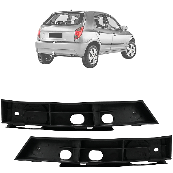 Par Guia Suporte Parachoque Celta 2001 02 03 04 05 06 07 08 09 10 A 2016 Traseiro