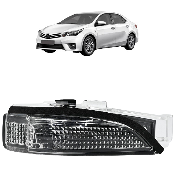 Pisca Lente Seta Retrovisor Corolla 2016 2017 2018 2019