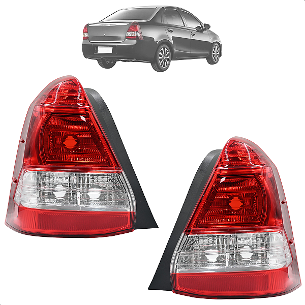 Par Lanterna Traseira Etios Sedan 2013 2014 2015 2016 17 2018